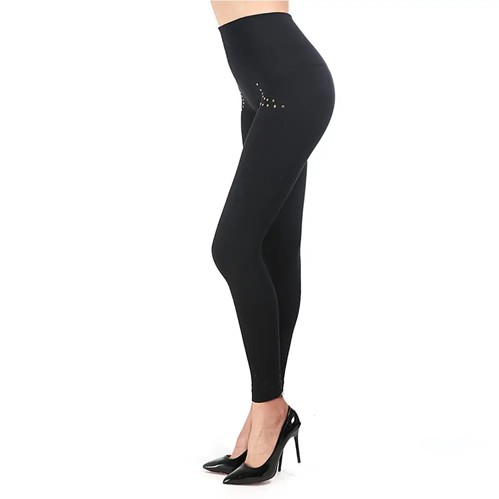 Женские леггинсы плотные обтягивающие ноги высокая талия бедра брюки для живота