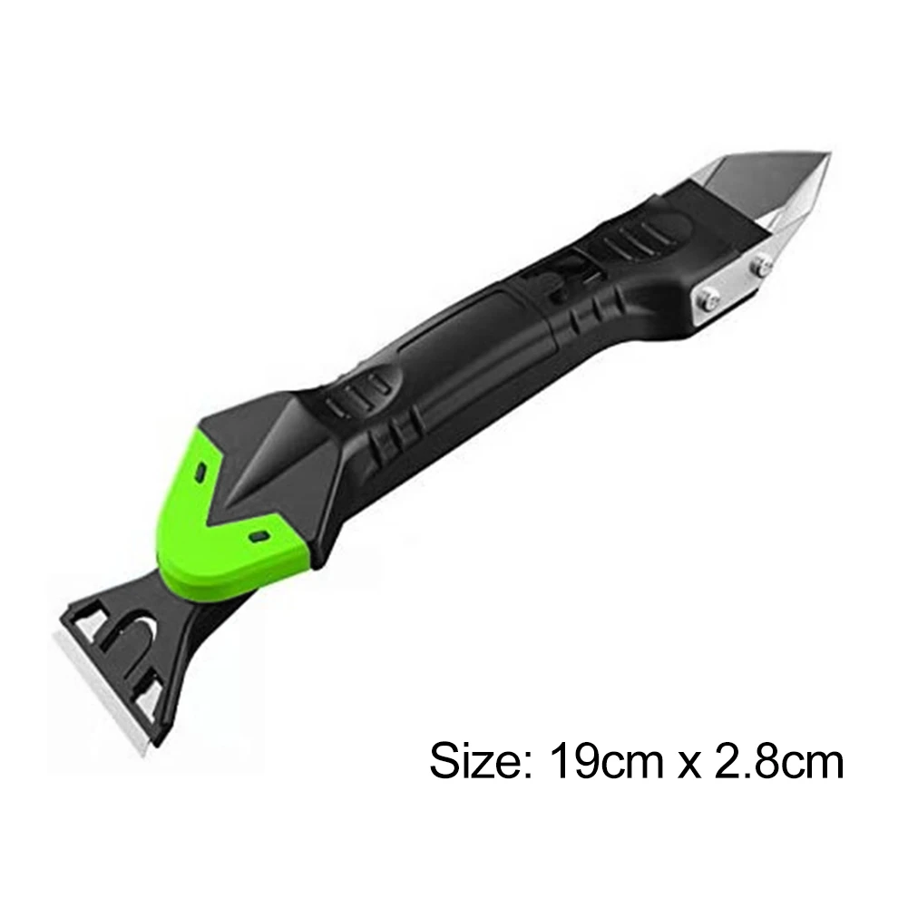 

5 In 1 Silicone Remover Caulk Finisher Sealant Smooth Scraper Grout Kit Tools Glass Window Seam Clean Scraper Plastic Hand Tools