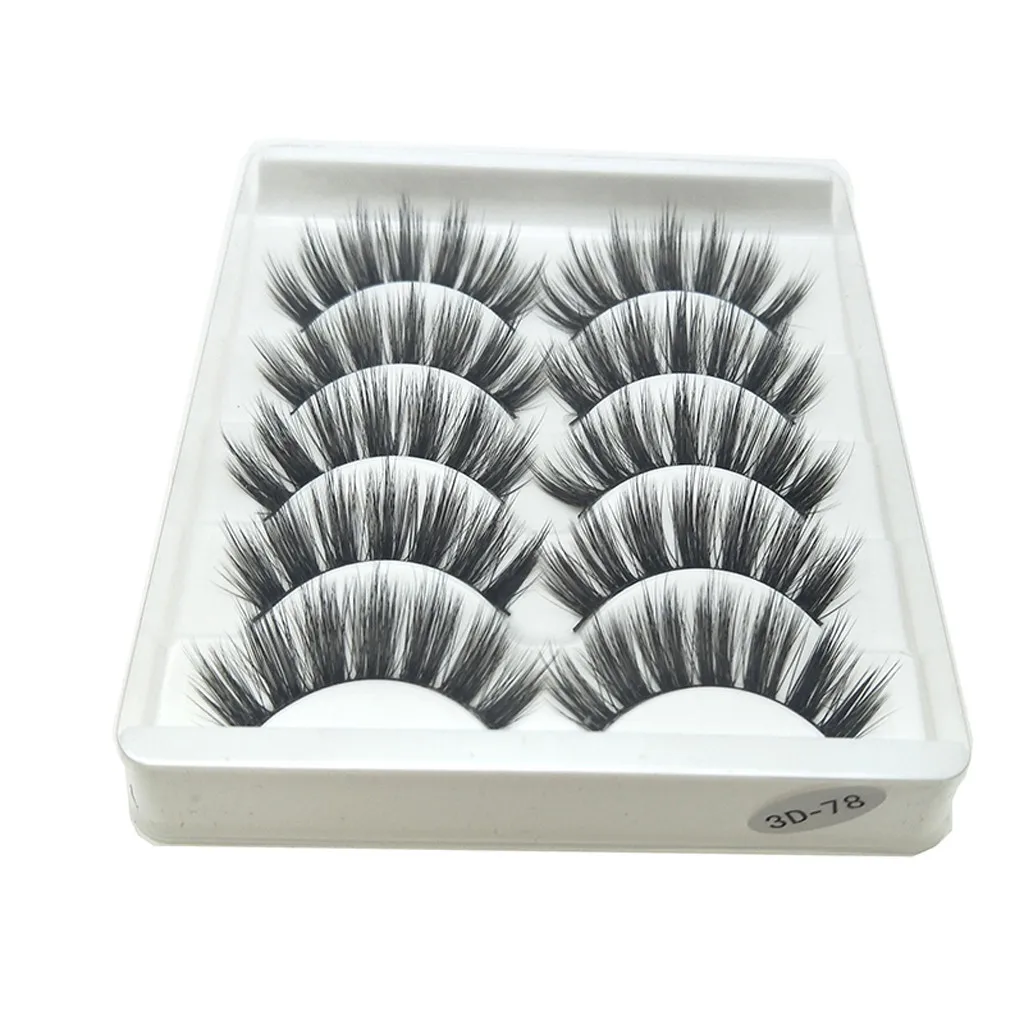 5 пар роскошных 3D накладных ресниц пушистая полоса смешанные ресницы для глаз