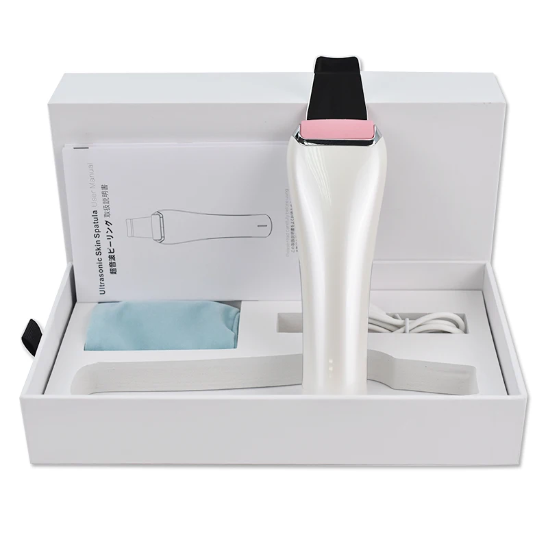 Ультразвуковой скребок для кожи аппарат очищения лица и удаления акне спа
