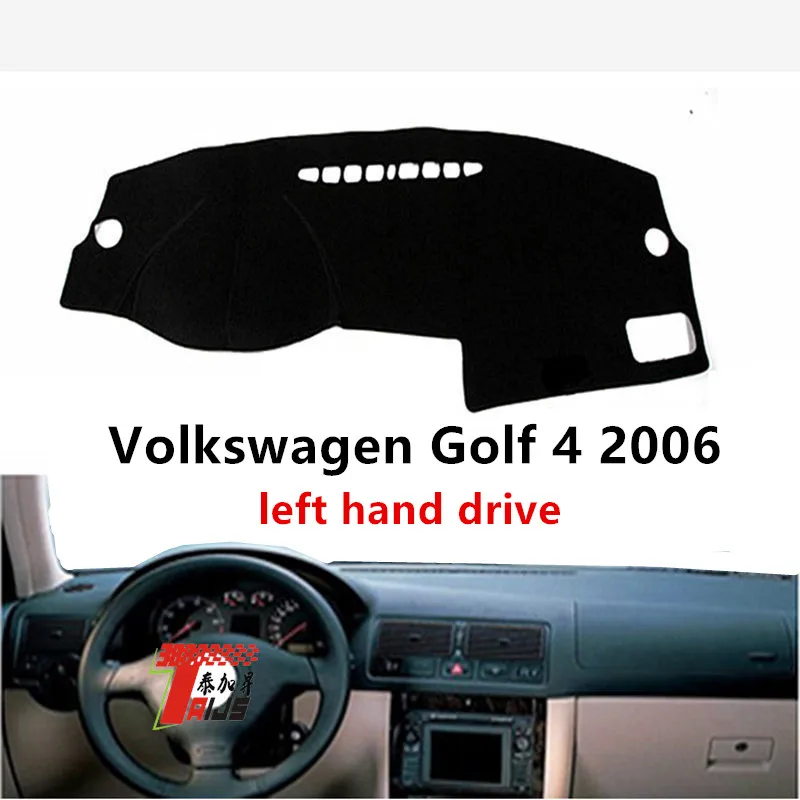 

Чехол Taijs для приборной панели автомобиля с левым рулем для Volkswagen Golf 4 2006, защитный полиэстеровый коврик для приборной панели автомобиля GOLF 4