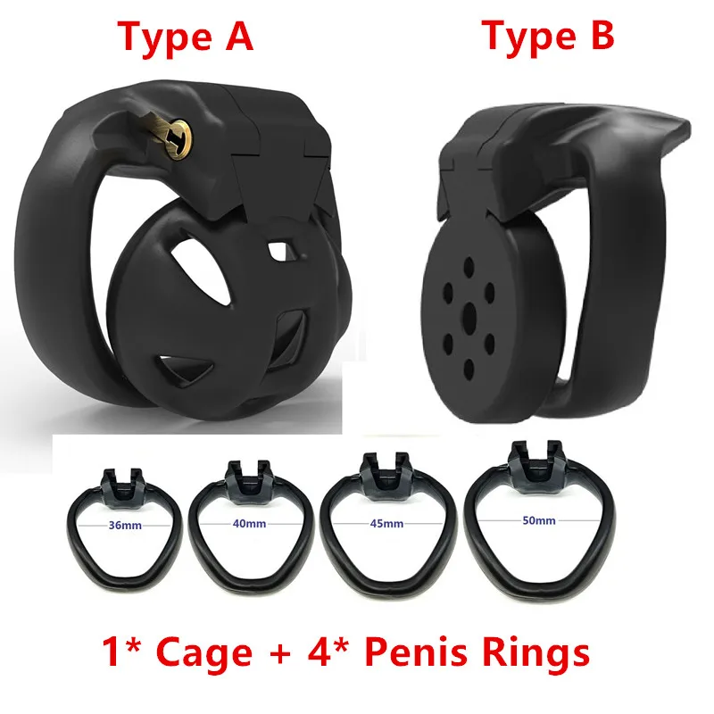 

New Super Small 3D Printed Cock Cage Cobra Mamba Snake HT-V4 Penis Ring Male Chastity Device Adult Sex Toy For Men Chastity Belt