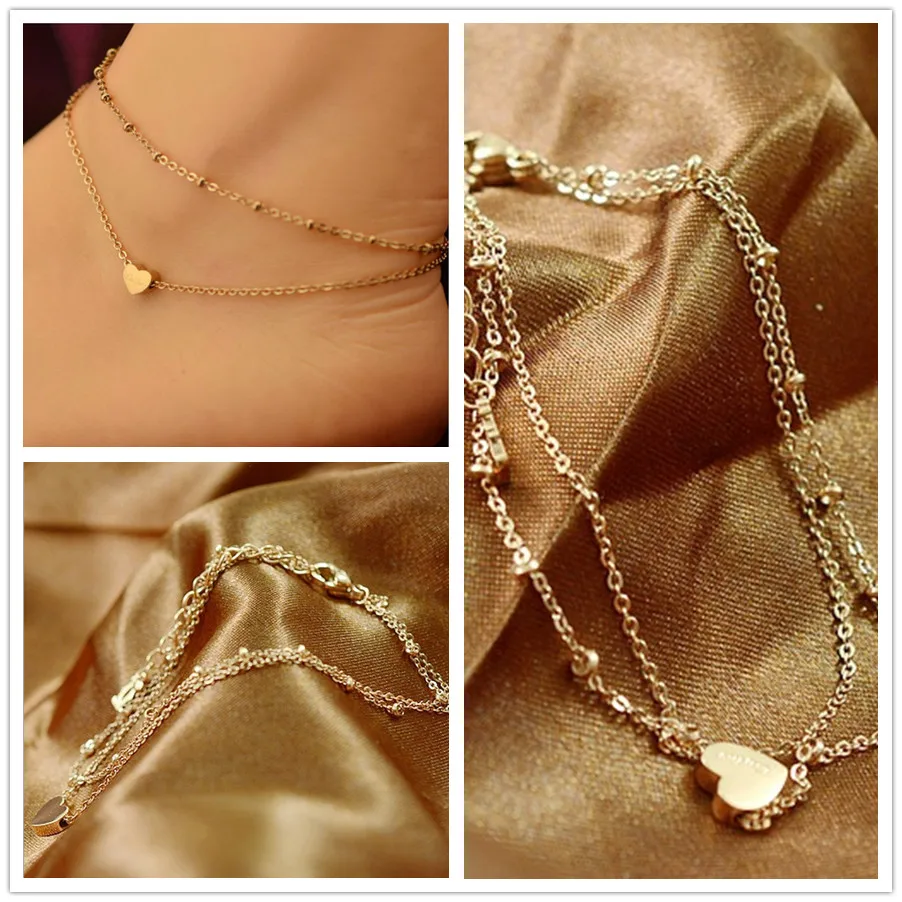 Серебряная цепочка/маленький браслет из бисера для женщин модные летние пляжные