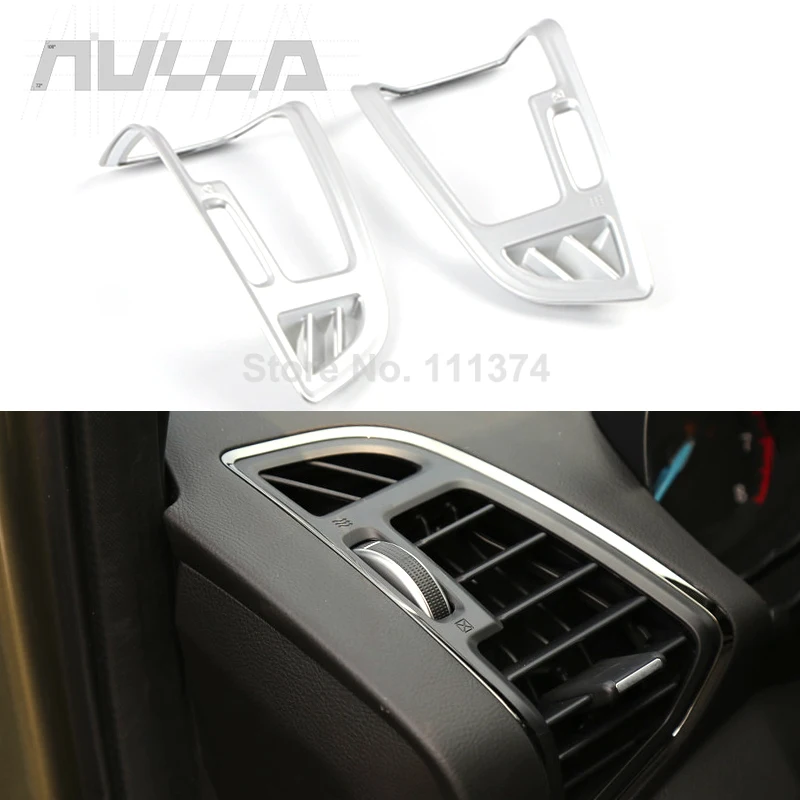 

Chrome For Ford Kuga Escape 2017 2018 2019 Dashboard Panel Side Air Outlet Conditioning Vent Cover Trim Decoration Accessories
