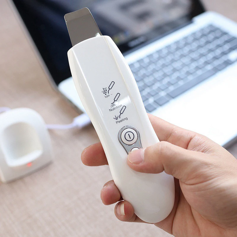 Ultrasonic Skin Scrubber Facial Deep Cleansing Pore Peeling Blackhead Removal Dead Extractor Face Cleanser |