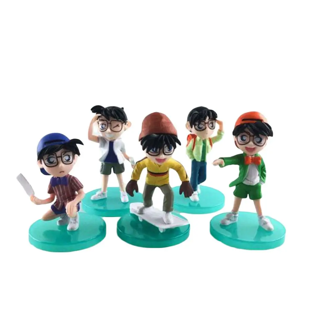 Фигурки героев мультфильма детектива Конан школьники отличный кампус