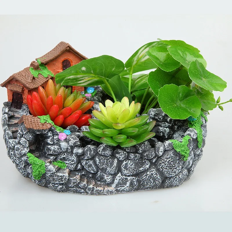 Скандинавский креативный круглый мультимясной маленький цветочный горшок