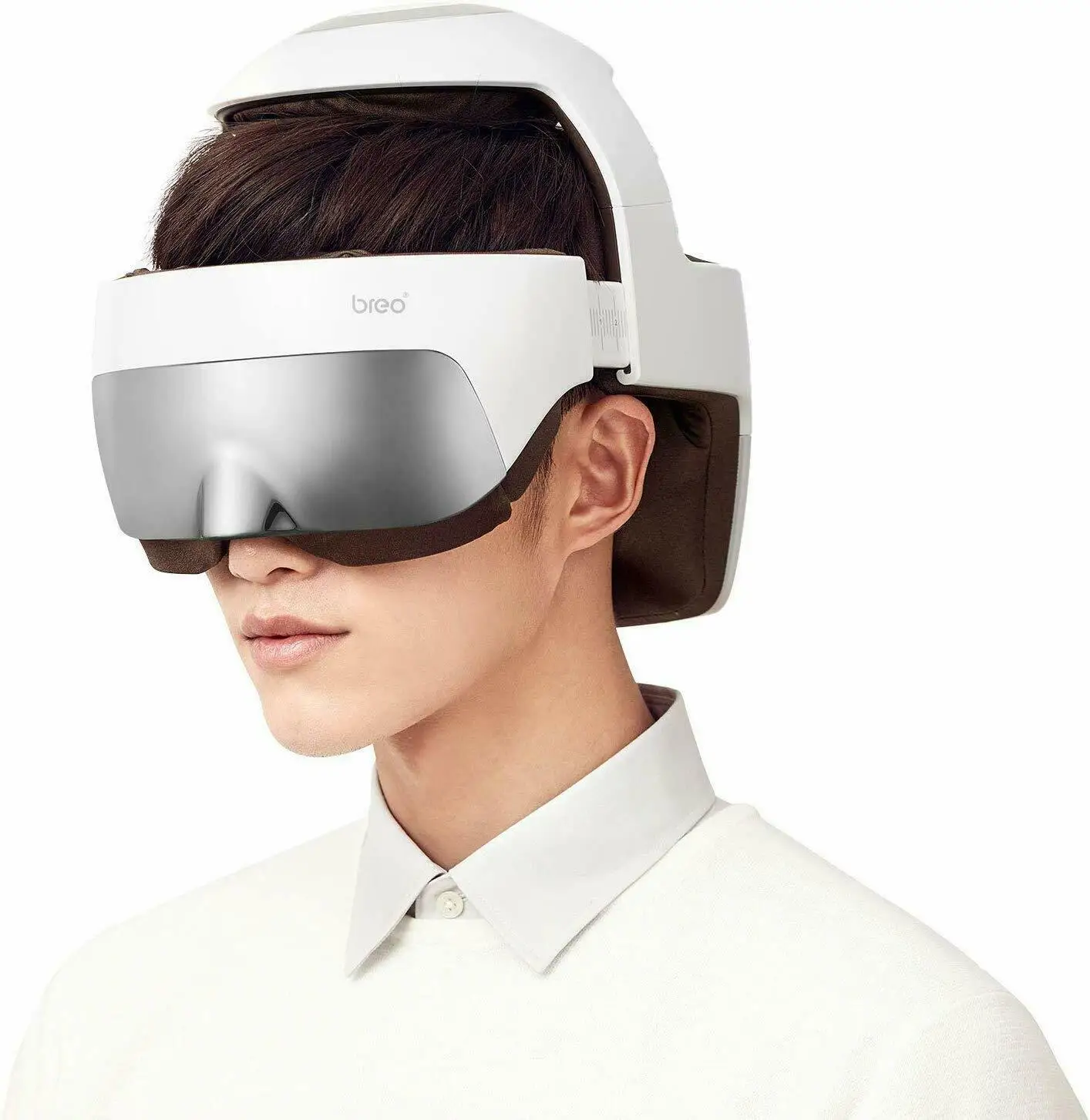 

Перезаряжаемый массажер для головы Breo iDream5S, массажер для глаз 2 в 1 Электрический массажер