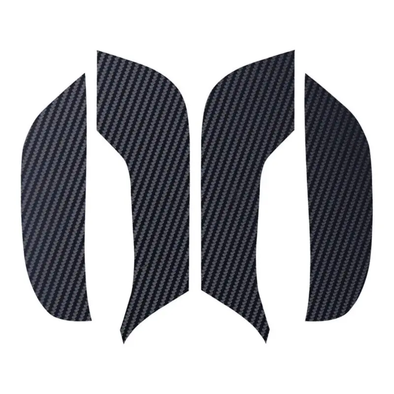 

4Pcs Car Door Anti-Kick Mat Leather Carbon Fiber Protector Pad For Tesla Model 3
