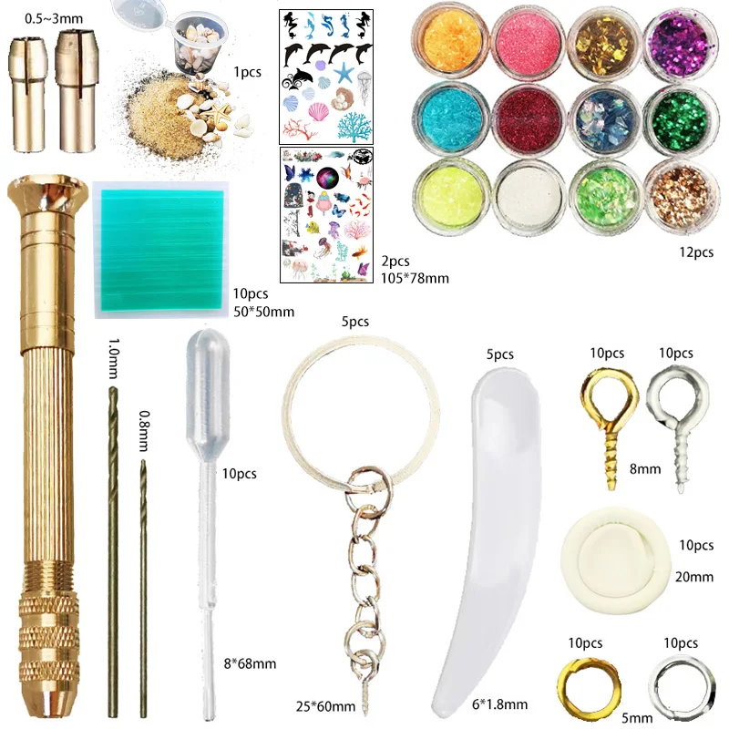 110 шт./компл. DIY формы для литья ювелирных изделий набор инструментов форма воды