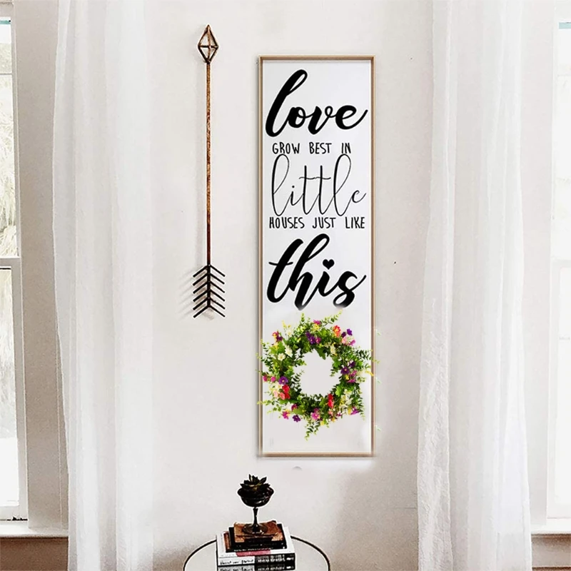 

Artificial Daisy Flower Wreath Spring Summer Door Garland Front Door Window Wreath Wedding Hanging Ornament Home Decor