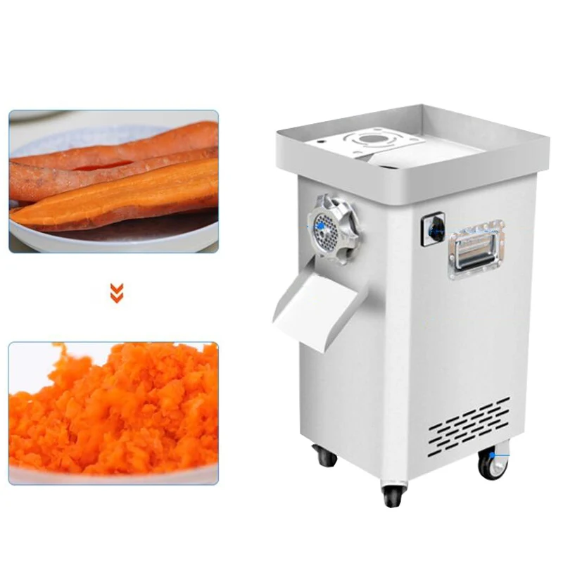 

CE certified commercial high power vertical meat slicer professional stainless steel divided into strips into ding shape
