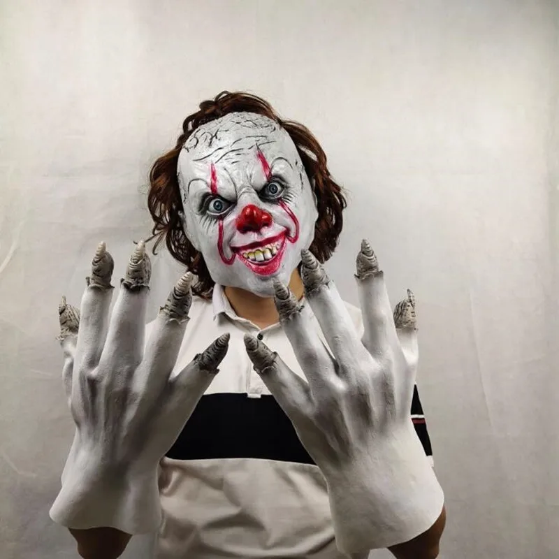 Костюм клоуна Пеннивайза из фильма "Оно: Глава вторая" для Хэллоуина для взрослых и детей.