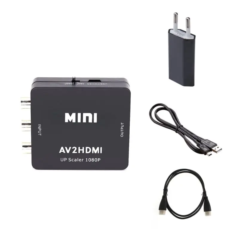 Переходник с 3 разъемами RCA на HDMI композитный Аудио Видео A/V CVBS адаптер адаптером
