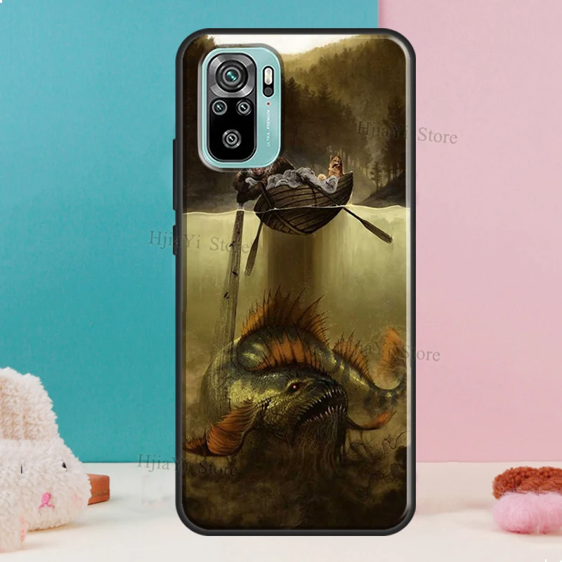 Чехол с рисунком рыбалки для Xiaomi Redmi Note 9 Pro 8T 9S Note8 Note10 чехол 9C 9T 9A K40 | Мобильные