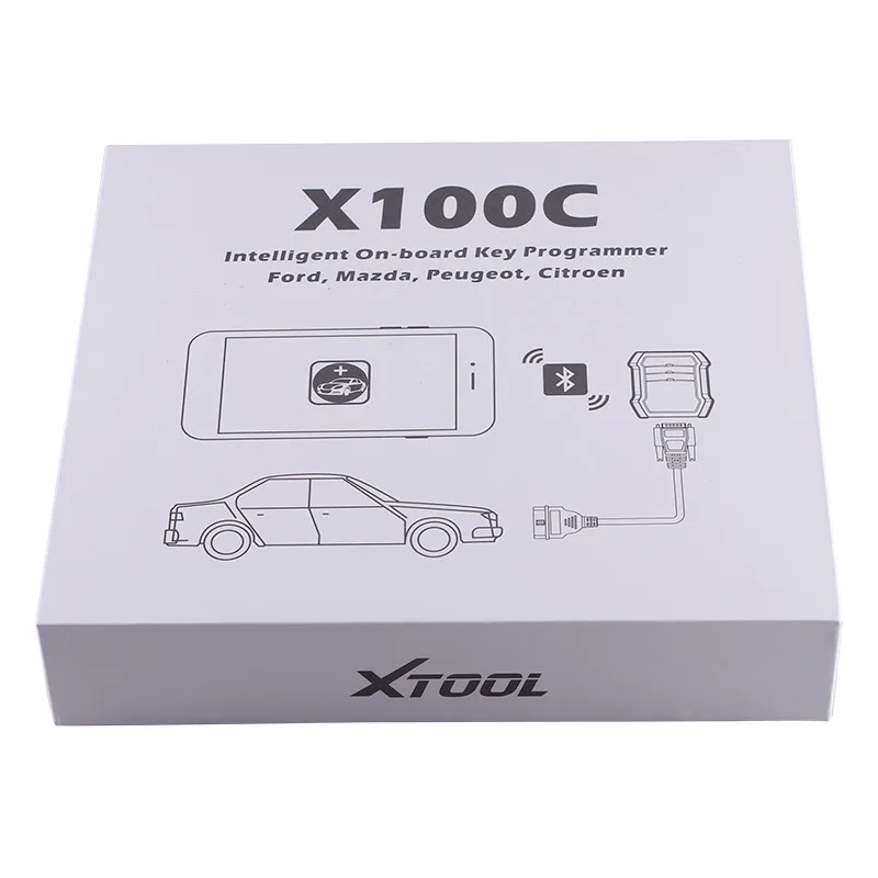 XTOOL X100 X 100C автоматический ключ программист Профессиональный сканер работает с iOS и Android по Bluetooth для Ford Mazda peugeot Citroen