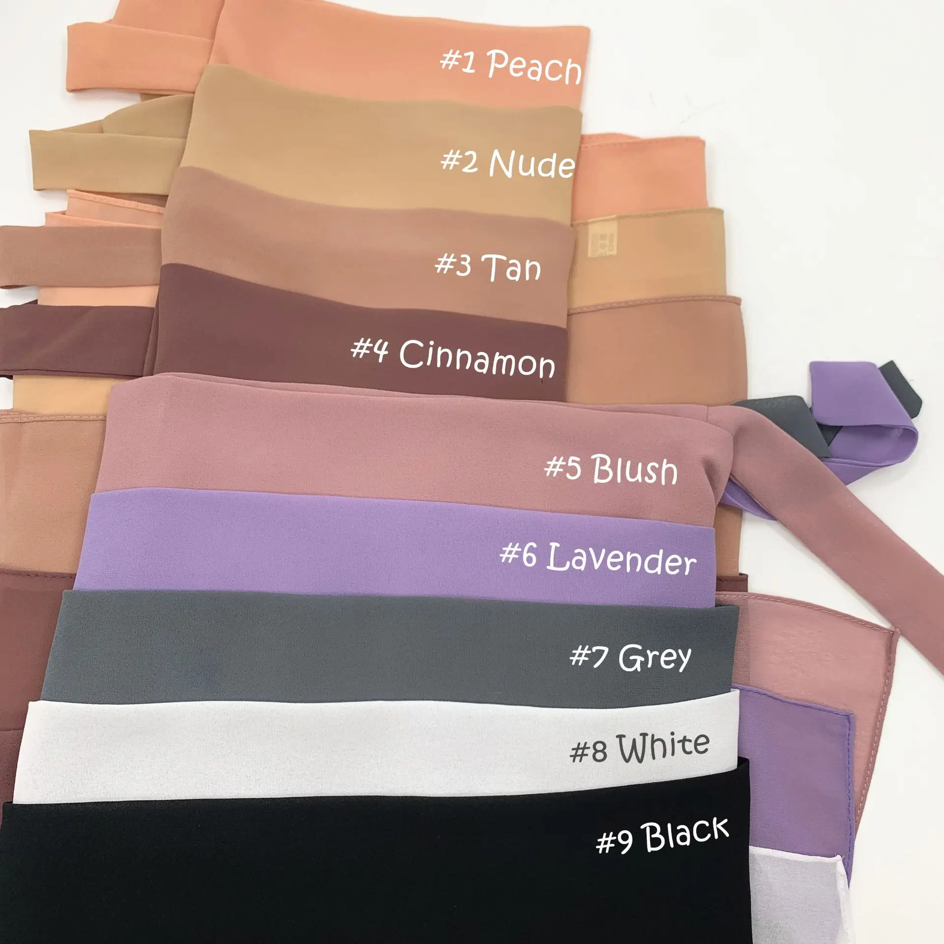 Рисунок 4 - Однотонный шифоновый хиджаб-шарф