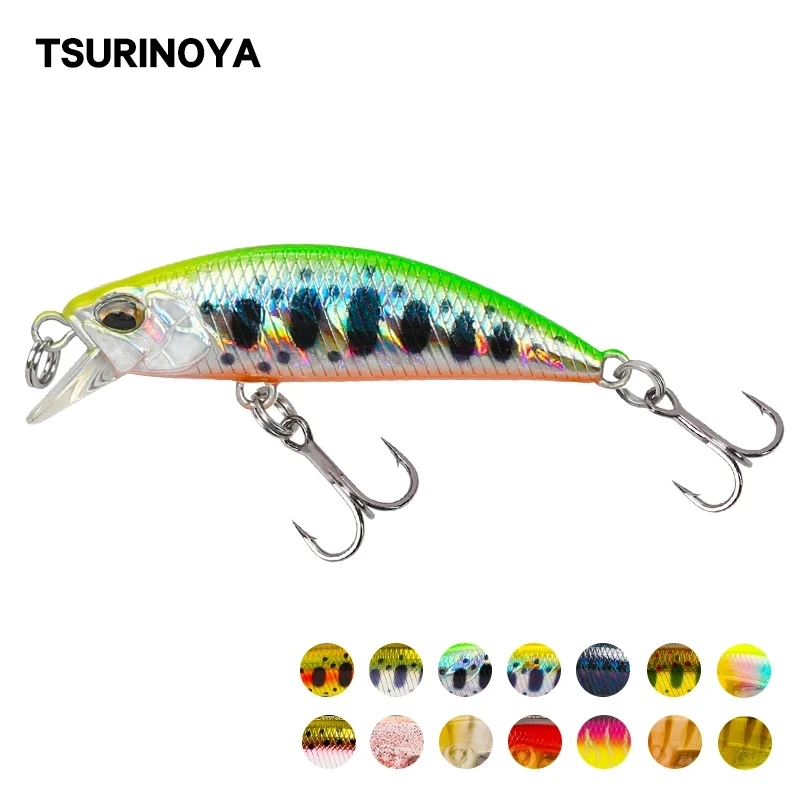

Искусственная рыболовная приманка TSURINOYA DW63, 5g Jerkbait, воблеры, искусственная приманка, снасть для форель, окунь, Кривошипные приманки