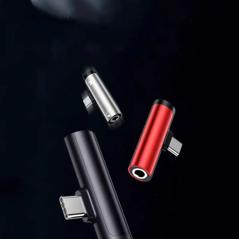2 в 1 Тип C до 3 5 мм разъем для зарядки наушников конвертер usb тип-c аудио адаптер Xiaomi