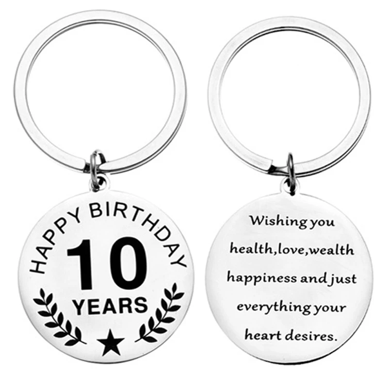 Подарок на день рождения брелок с наилучшими пожеланиями подарки для девочек