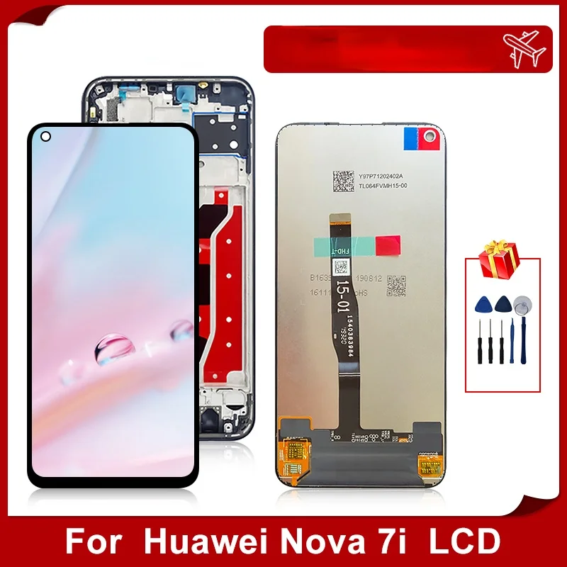 

6.4" Original For HUAWEI Display Nova 7i LCD Touch Screen Digitizer For Huawei Nova 7i JNY-L21B JNY-L22A Replacement Parts