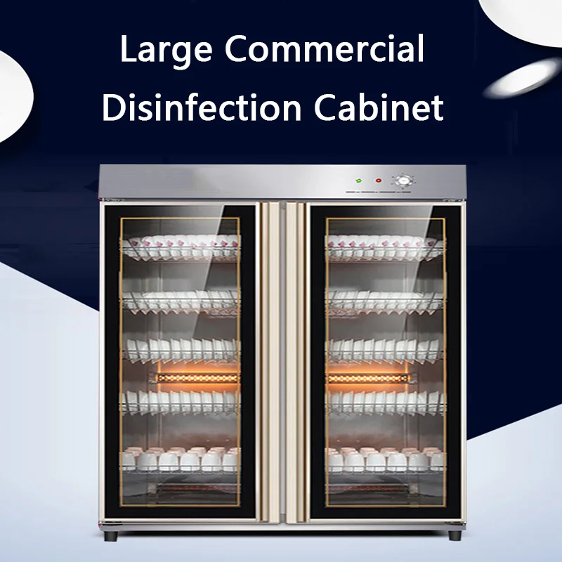 Вертикальная двойная дверь низкая Температура дезинфекционный шкаф столовой