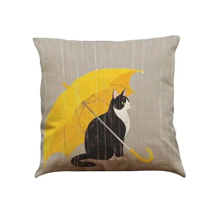 

Cute Cat Sofa Bed Home Decoration Fashion Environmental Protection Festival Pillow Case Cushion Cover