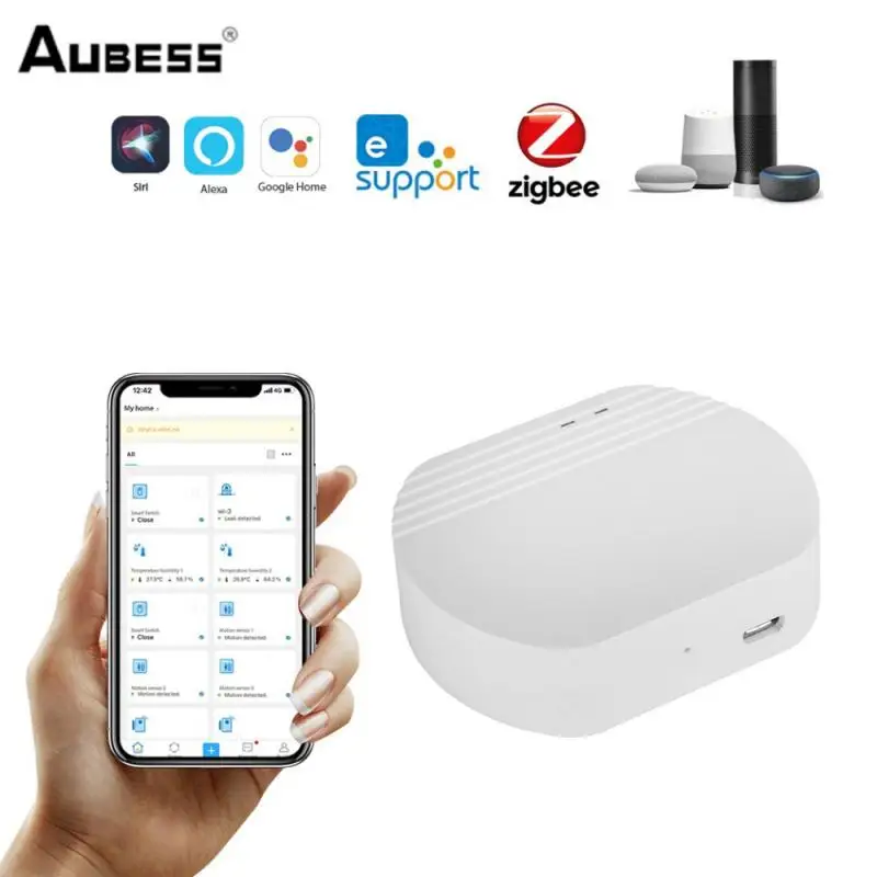

Беспроводной шлюз AUBESS EWelink Zigbee для умного дома, шлюз для умного дома, совместим с устройствами SONOFF