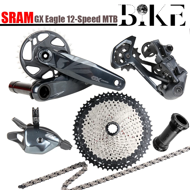 

2021 NEW SRAM GX EAGLE 1x12 12 Speed Groupset DUB Kit Trigger Shifter Rear Derailleur 11-52T k7 HG Cassette Chain Crankset