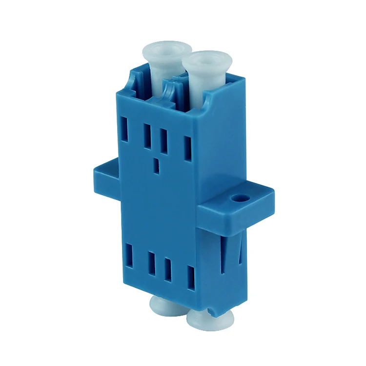 

50pcs/lot LC-LC Fiber Optic adapter FTTH DX SM Duplex LC UPC Flange Connector,FTTH Fiber Optic Adapter Free Shipping
