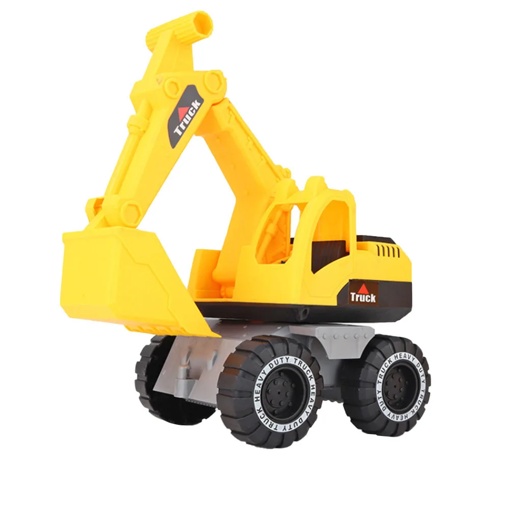 Excavator- L Детский Блестящий игрушечный автомобиль, инженерный автомобиль, экскаватор, модель трактора, игрушечный самосвал, модель классических игрушечных автомобилей, мини-подарок для мальчика - Цвет: Excavator- L
