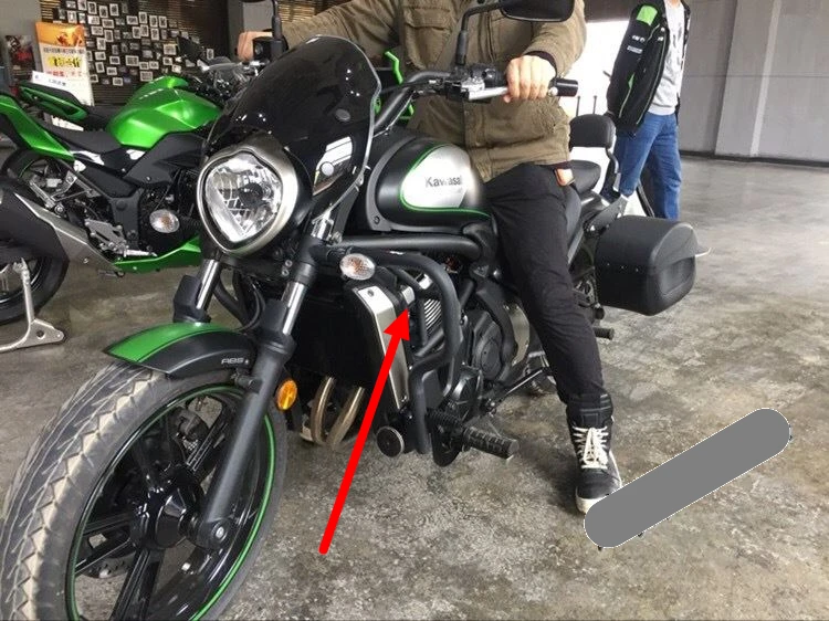 Установка переднего верхнего бампера мотоцикла шоссе защита двигателя защитная