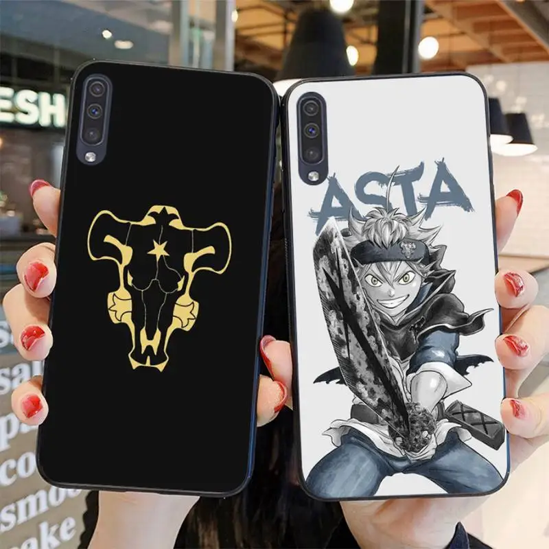 

Anime Black Phone Case For Samsung A51 A71 A40 A50 A70 A10 A20 A30 A6 A7 A8 A9