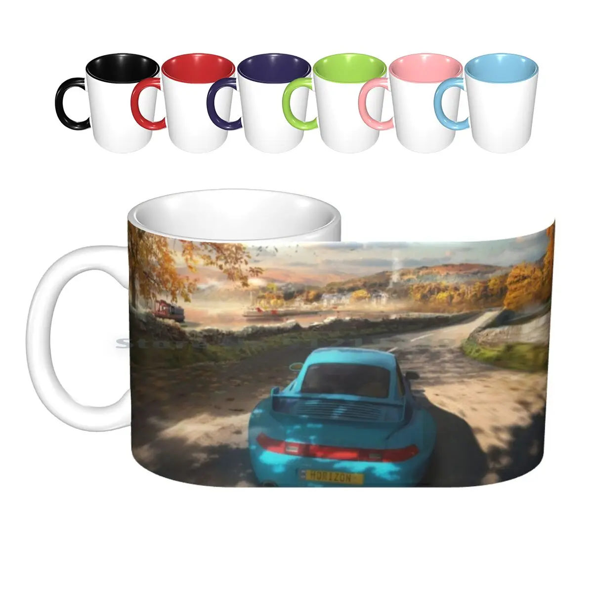 

Керамические кружки Horizon Racing, кофейные чашки, Кружка для молока и чая, гоночная кружка для гонок, гонок, машина Horizon, игры, игровые игры, видеои...