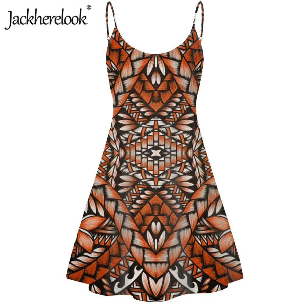 

Jackherelook, полинезийское этническое цветочное Брендовое дизайнерское летнее женское сексуальное платье без рукавов, женские повседневные пл...