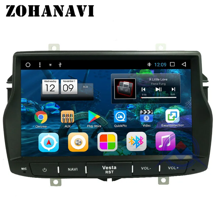 Автомагнитола ZOHANAVI OctaCore Android 9 0 для LADA VESTA 2015 2018 GPS навигация магнитола