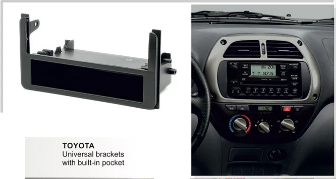 Панель приборной панели для Toyota Single Din с карманным лотком | Автомобили и мотоциклы