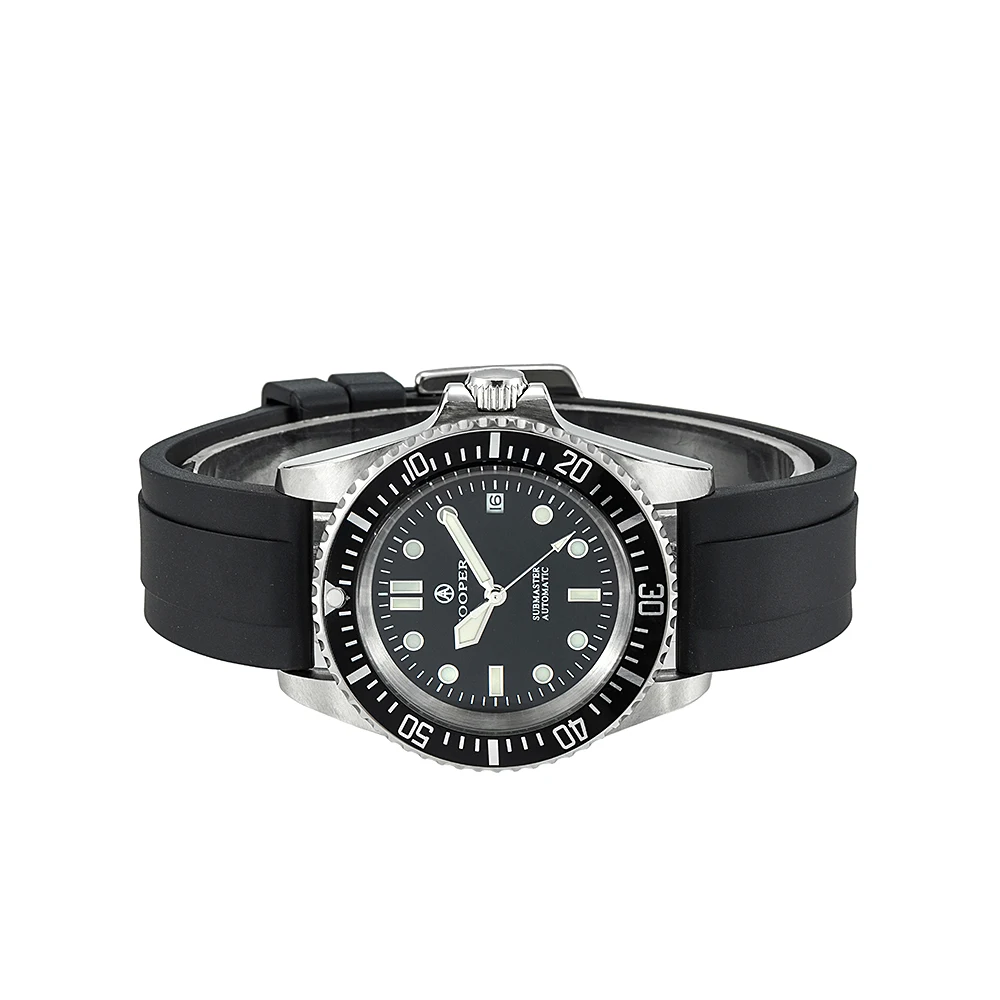 43mm Miyota 8215 Factory Direct Cooper Submaster MWC Men's Automatic Self-wind Watch with Rubber Band C3 Luminous 200M Diving | Наручные