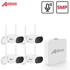 ANRAN 5MP система видеонаблюдения Mini NVR Беспроводная система видеонаблюдения PTZ наружная камера безопасности Система записи звука Управление приложением