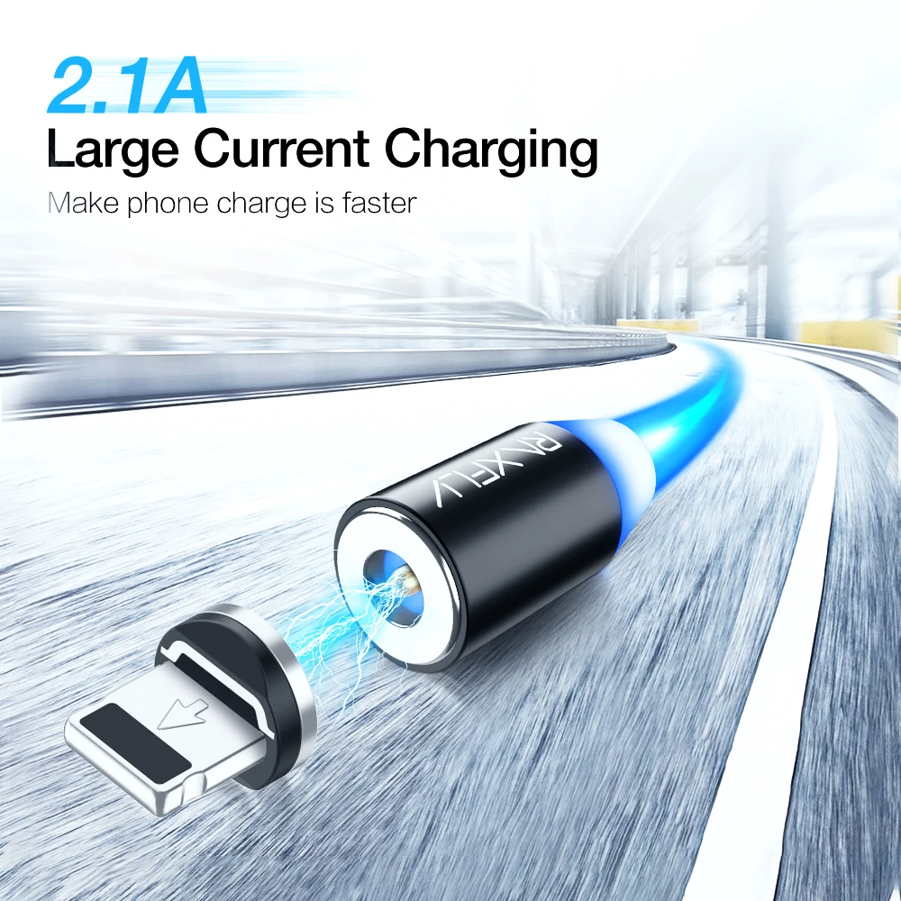 Магнитный USB-кабель RAXFLY 2 в 1 нейлоновый кабель Micro USB Type-C для iPhone 11 X XR 7 8 магнитный C