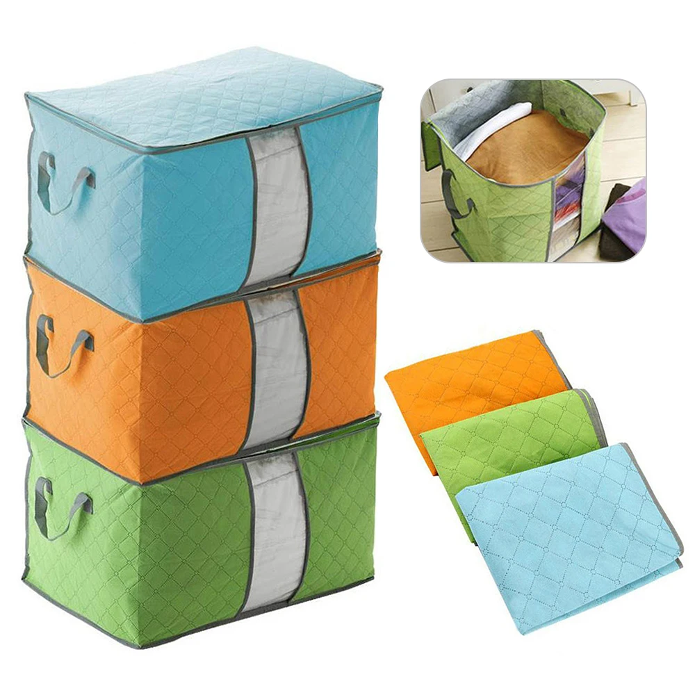 Koop Bag Kleding Deken Quilt Closet Trui Opbergdoos Nieuwe Box Set Niet-geweven Handtas Opbergtas N3N004B51