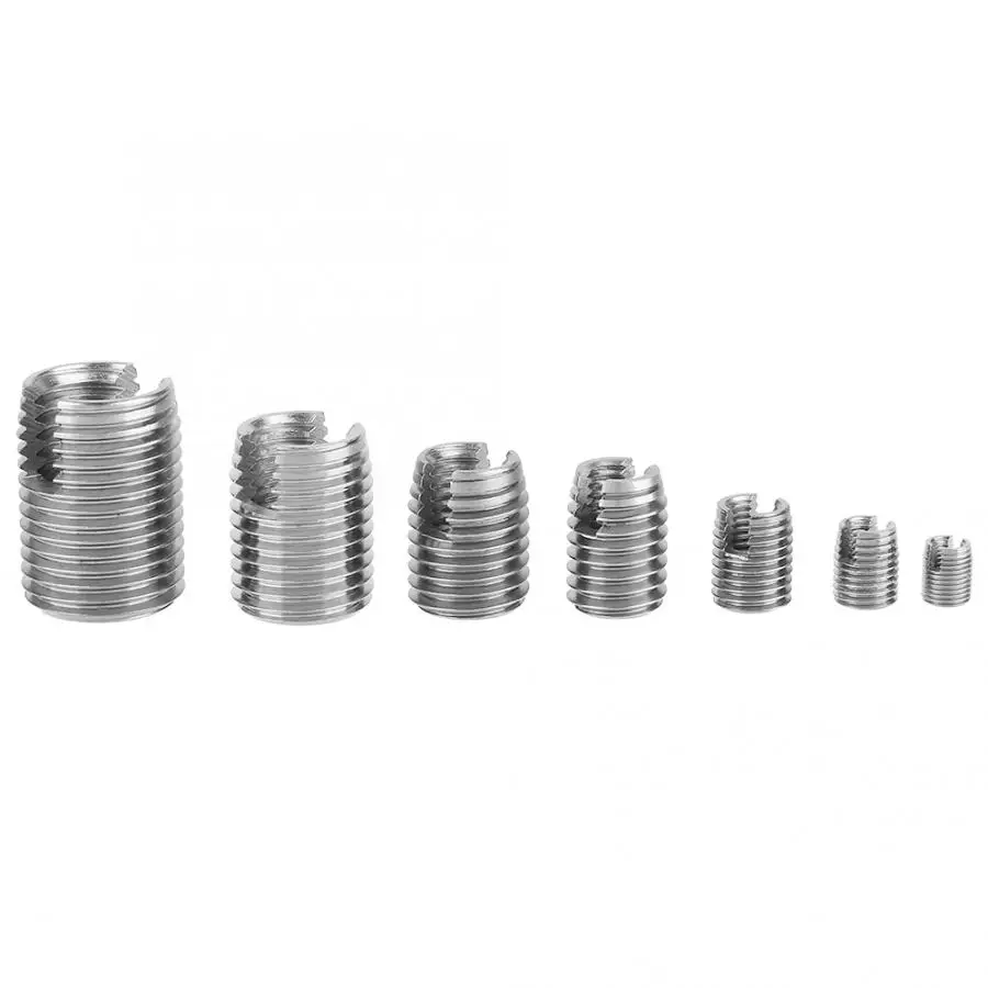 50Pcs M3/M4/M5/M6/M8/M10/M12 Stainless Steel Inner Thread Insert Self Tapping Helicoil Reinforce Repair Set | Обустройство дома