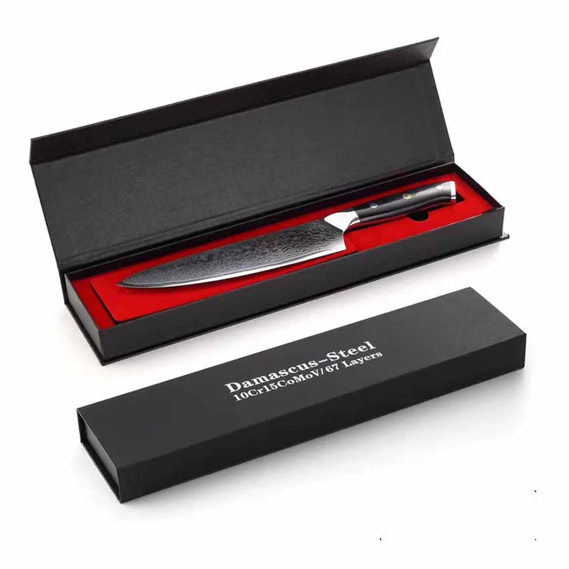 

Little Cook Japanese VG10 Damascus Steel Chef Knife Forged Kitchen Knives Sharp Filet Meat Cleaver Cooking Cuinine Tools Gadgets
