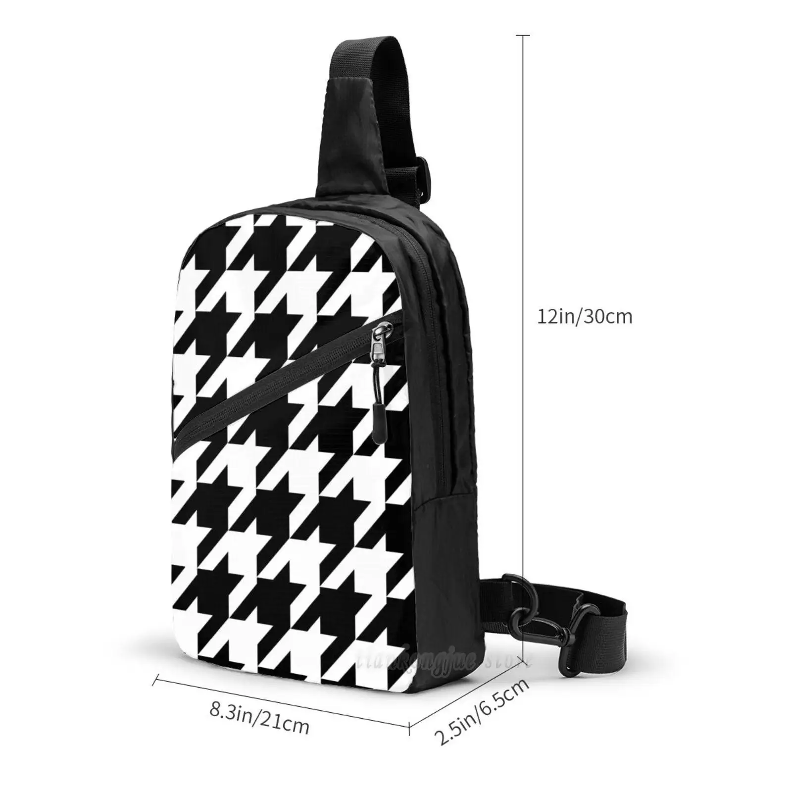 Мужская сумка для путешествий на открытом воздухе с рисунком гусиная лапка -