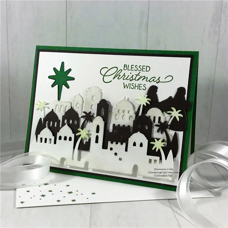 Рождественские металлические Вырубные штампы форма для вырезания новые цветы