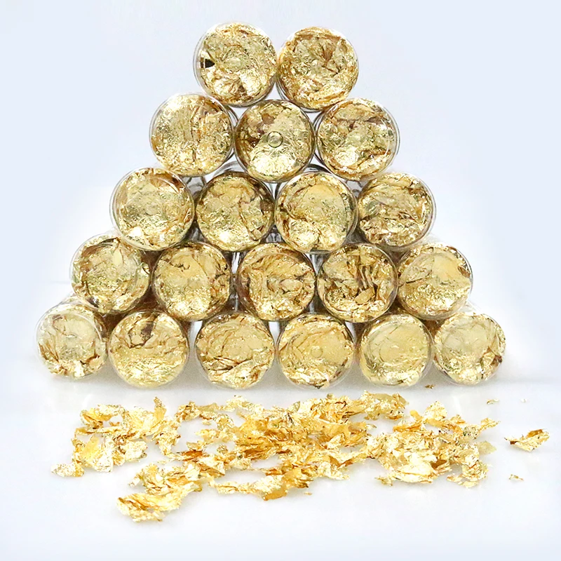 3g 10/20/50 шт чистоты листочек из съедобного золота хлопья с золотым листом