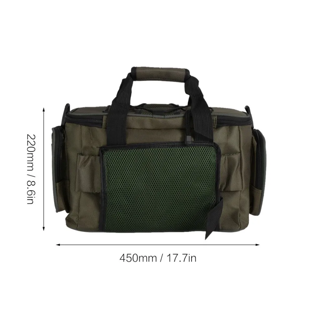 

2018 Multifunction Canvas Fishing Bag Large Capacity Lure Fishing Tackle Pack Outdoor Shoulder Bags Fish Finder Wholesale