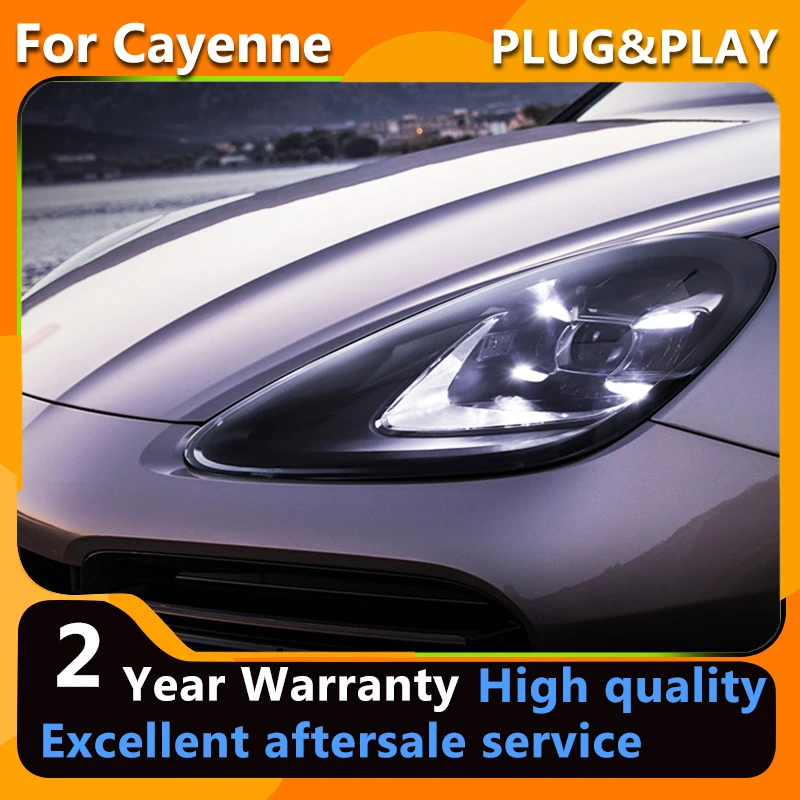 

YCYON For Porsche Cayenne Headlights 2011-2018 Cayenne LED Head Light DRL Low Beam Upgrade Head Lamp Assembly