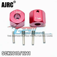 axial scx10 ii 90046 90047 aluminum alloy hexagonal adapter 11mm long 1 pair