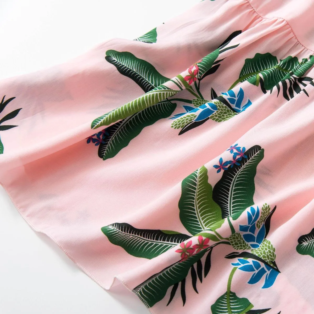 Пижама с принтом листьев для женщин цветочный женский пижамный комплект летняя